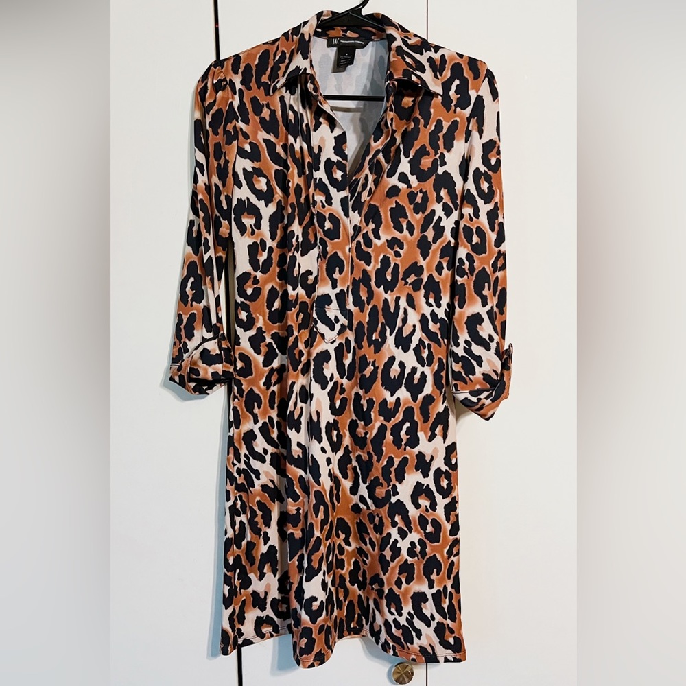 Beautiful INC leopard dress size S